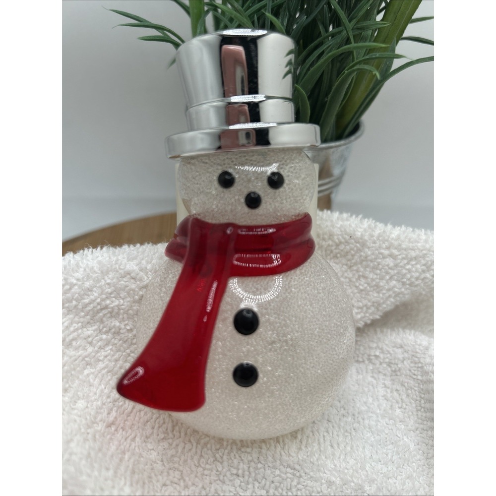 Bath‎ & Body Works Wallflower Clip On Christmas Night Light Snowman Silver Hat